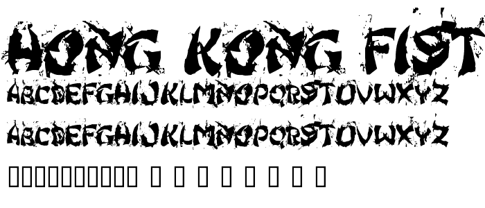 Hong Kong Fist Fuck font